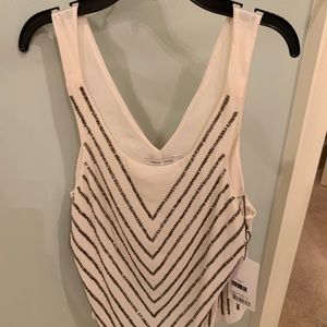 chevron beaded bishop + young top